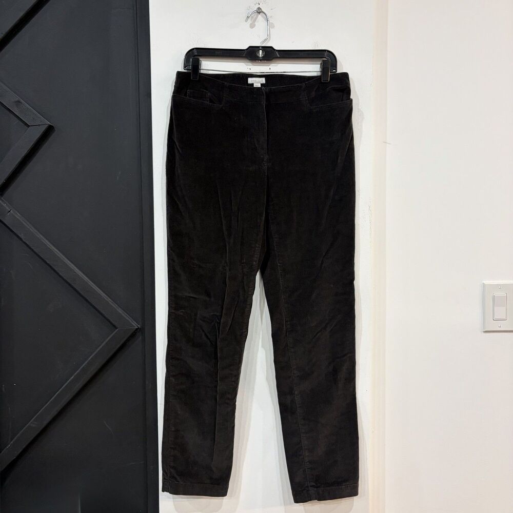 Brown J Jill Corduroy Chino Pants Size 10 Cotton